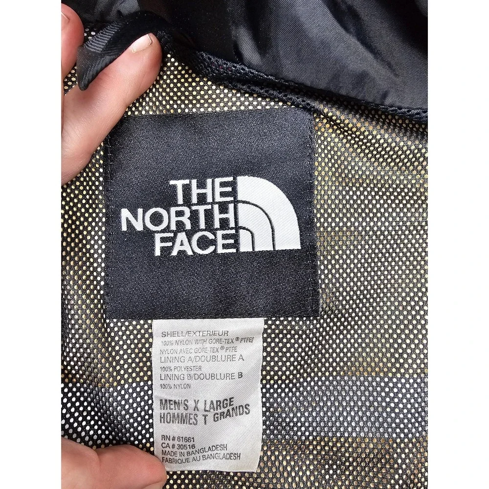 The North Face Jacket Mens XL Red Black Gore-Tex Hooded Ski Parka Nylon Outdoor